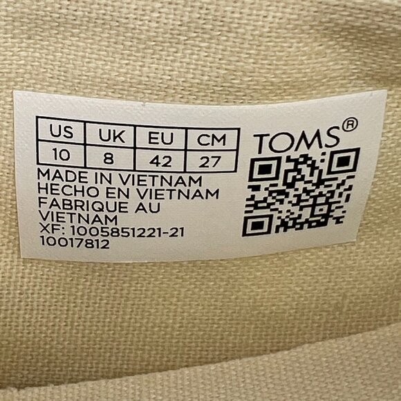 Toms Womens 10017812 Multicolor Candy Tie Dye Canvas Alpargata Size 10 Loafers - Picture 10 of 10